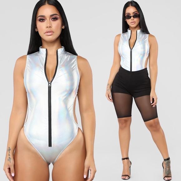 Fashion Nova Tops - Fashion Nova 1x  Babe of the future bodysuit